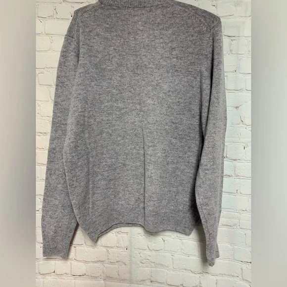 James Pringle Wool Heather Gray Crewneck Sweater Size M - Picture 4 of 4